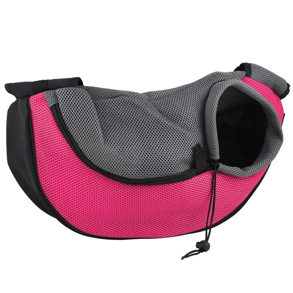Pet Dog Sling Carrier, Breathable Mesh Portable Travel Pet Sling Shoulder Bag