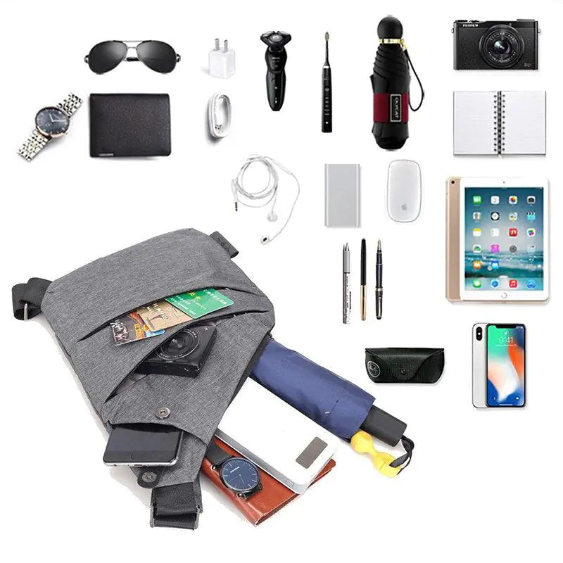 Anti-Theft Shoulder Bag - Anti-Theft Crossbody Bag for Women Men Travel Security Bag