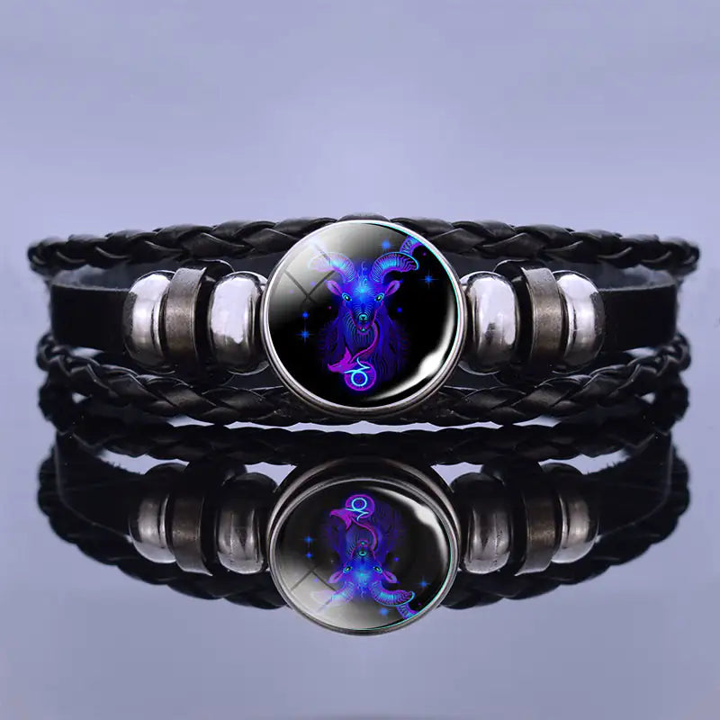 Glow in the dark Zodiac Guardian Bracelet: Align with the stars