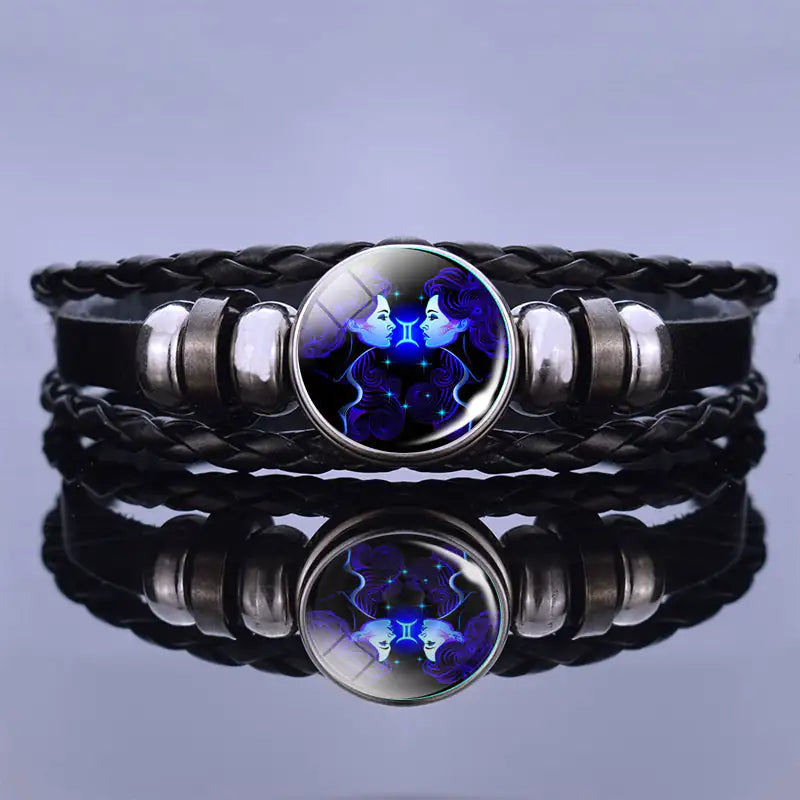 Glow in the dark Zodiac Guardian Bracelet: Align with the stars