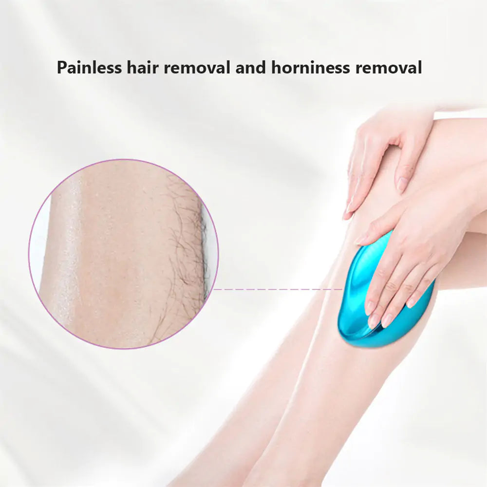 Crystal Hair Eraser for Women and Men, Crystal Hair Removal Painless Exfoliation, Hair Remover Tool for Arms and Legs