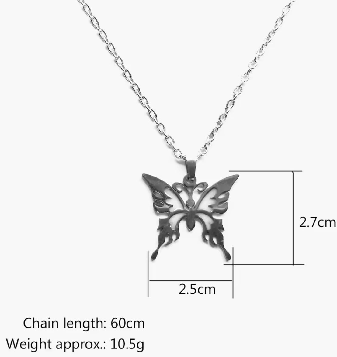 Butterfly Glow Necklace - Luminescent Wings
