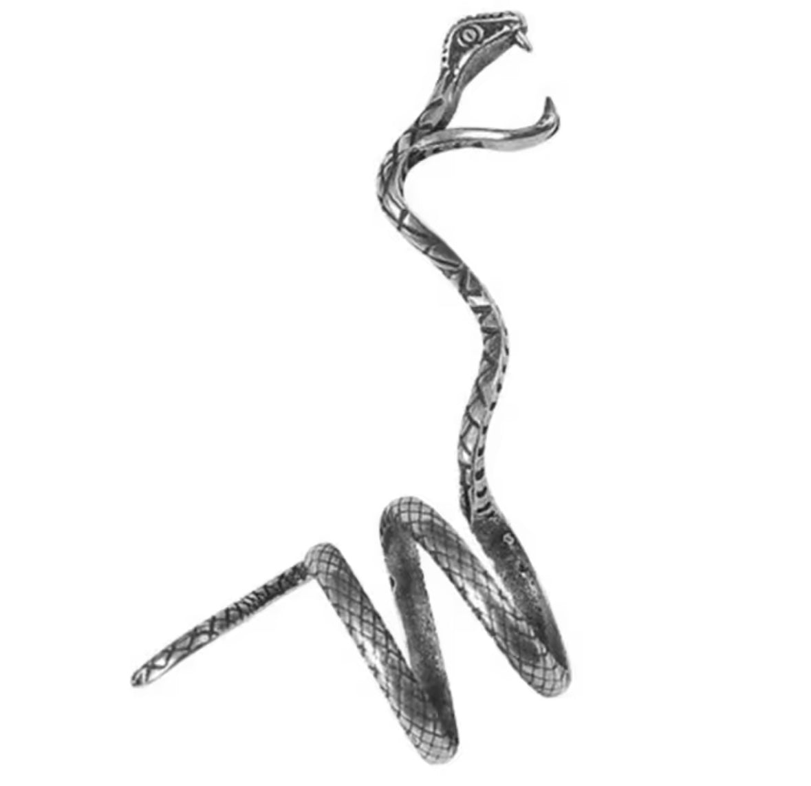 Gold and Silver King Cobra Snake Ring
