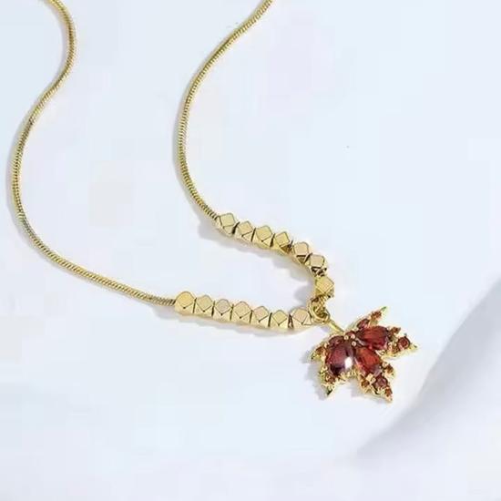 Fall Leaf Pendant Necklaces for Women - Autumn Jewelry Gifts for her