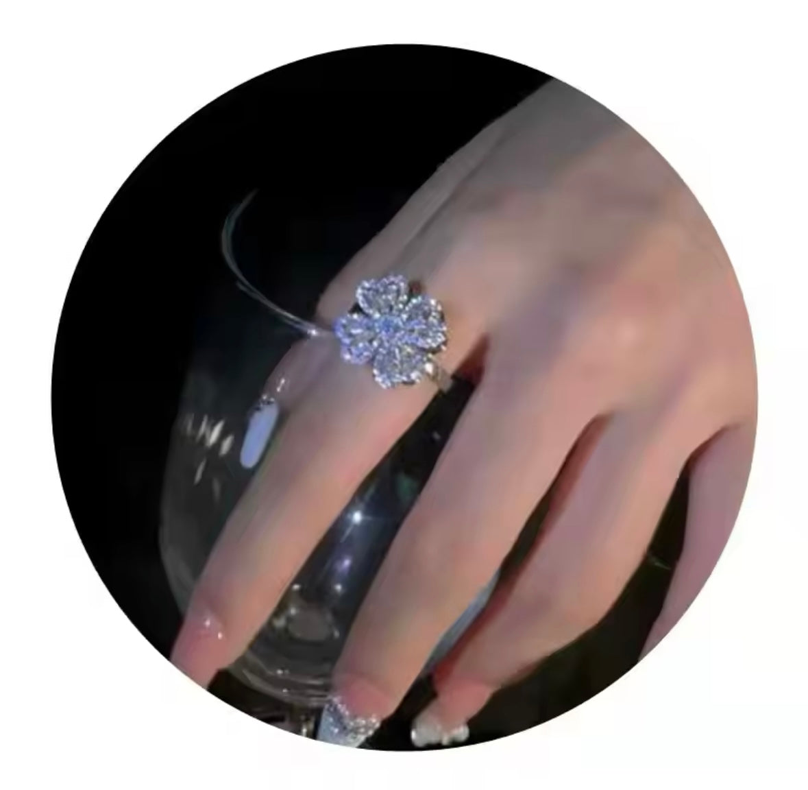 Lucky Clover Spinner Ring