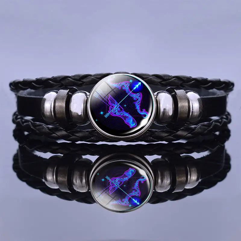 Glow in the dark Zodiac Guardian Bracelet: Align with the stars