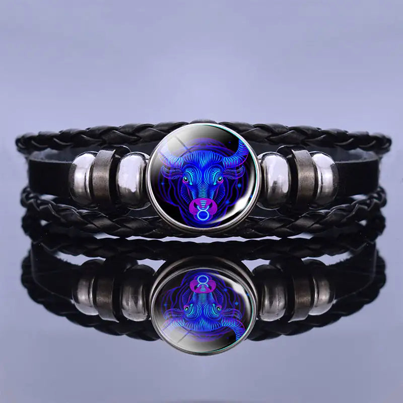 Glow in the dark Zodiac Guardian Bracelet: Align with the stars