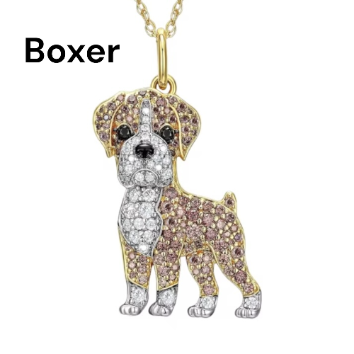 Dog Breed Necklace for women - Puppy charm, Easy closure for women