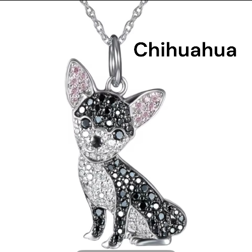Dog Breed Necklace for women - Puppy charm, Easy closure for women