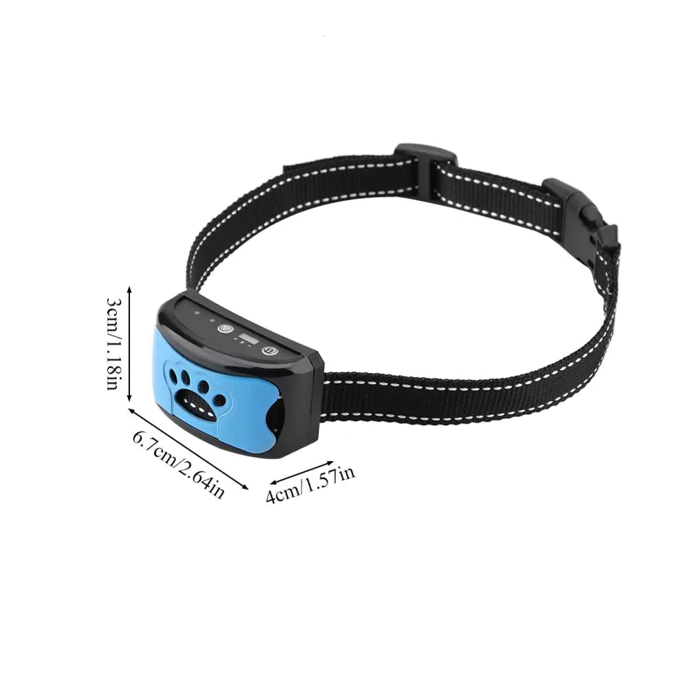 Dog Training Collar USB Rechargeable Ultrasonic Anti-Barking Dog Vibration Waterproof Collar