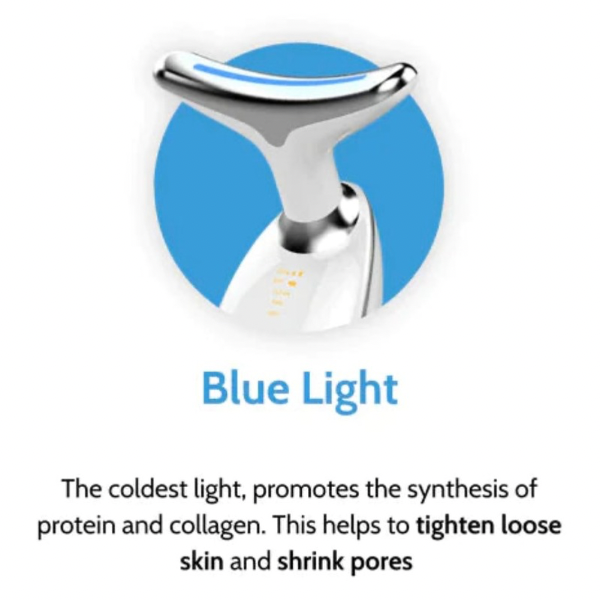 Red-Light-Therapy-for-Face and Neck, Red Light Therapy Wand, 3 Color Led Face Ne