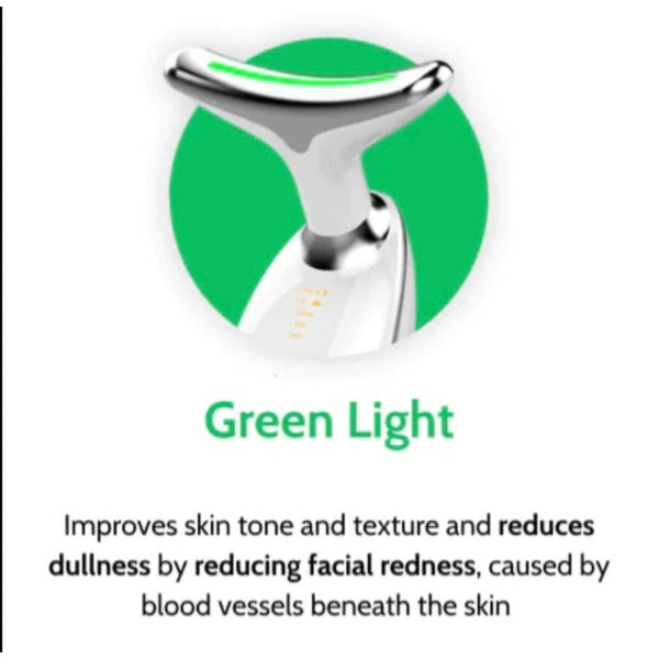 Red-Light-Therapy-for-Face and Neck, Red Light Therapy Wand, 3 Color Led Face Ne