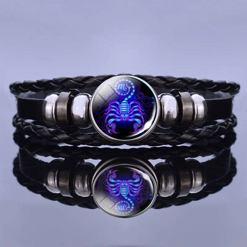 Glow in the dark Zodiac Guardian Bracelet: Align with the stars