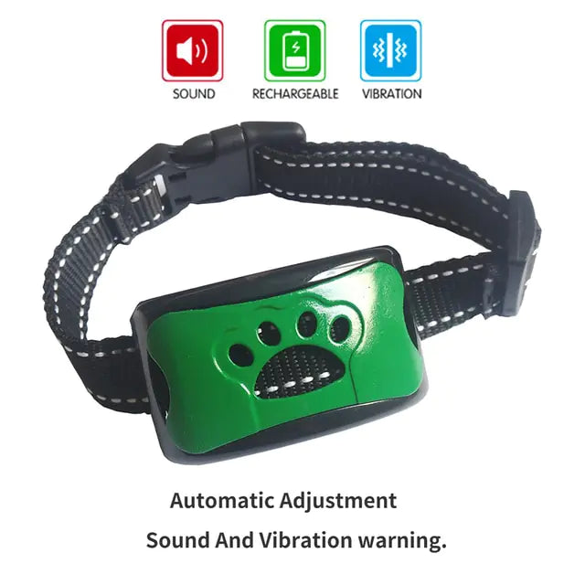 Dog Training Collar USB Rechargeable Ultrasonic Anti-Barking Dog Vibration Waterproof Collar