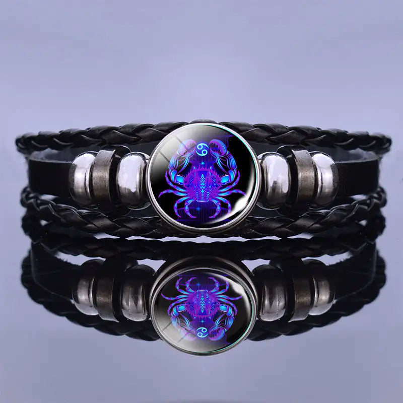 Glow in the dark Zodiac Guardian Bracelet: Align with the stars