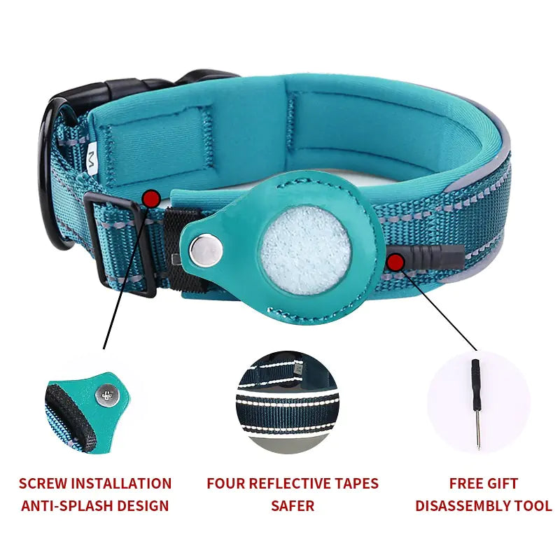 Air Tag Dog Collar - Anti-Lost Pet Dog Collar