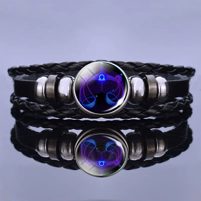 Glow in the dark Zodiac Guardian Bracelet: Align with the stars