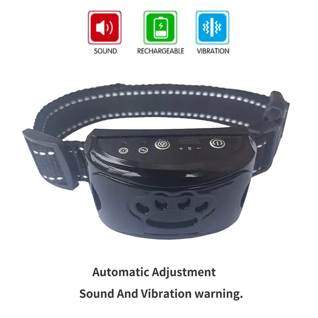 Dog Training Collar USB Rechargeable Ultrasonic Anti-Barking Dog Vibration Waterproof Collar