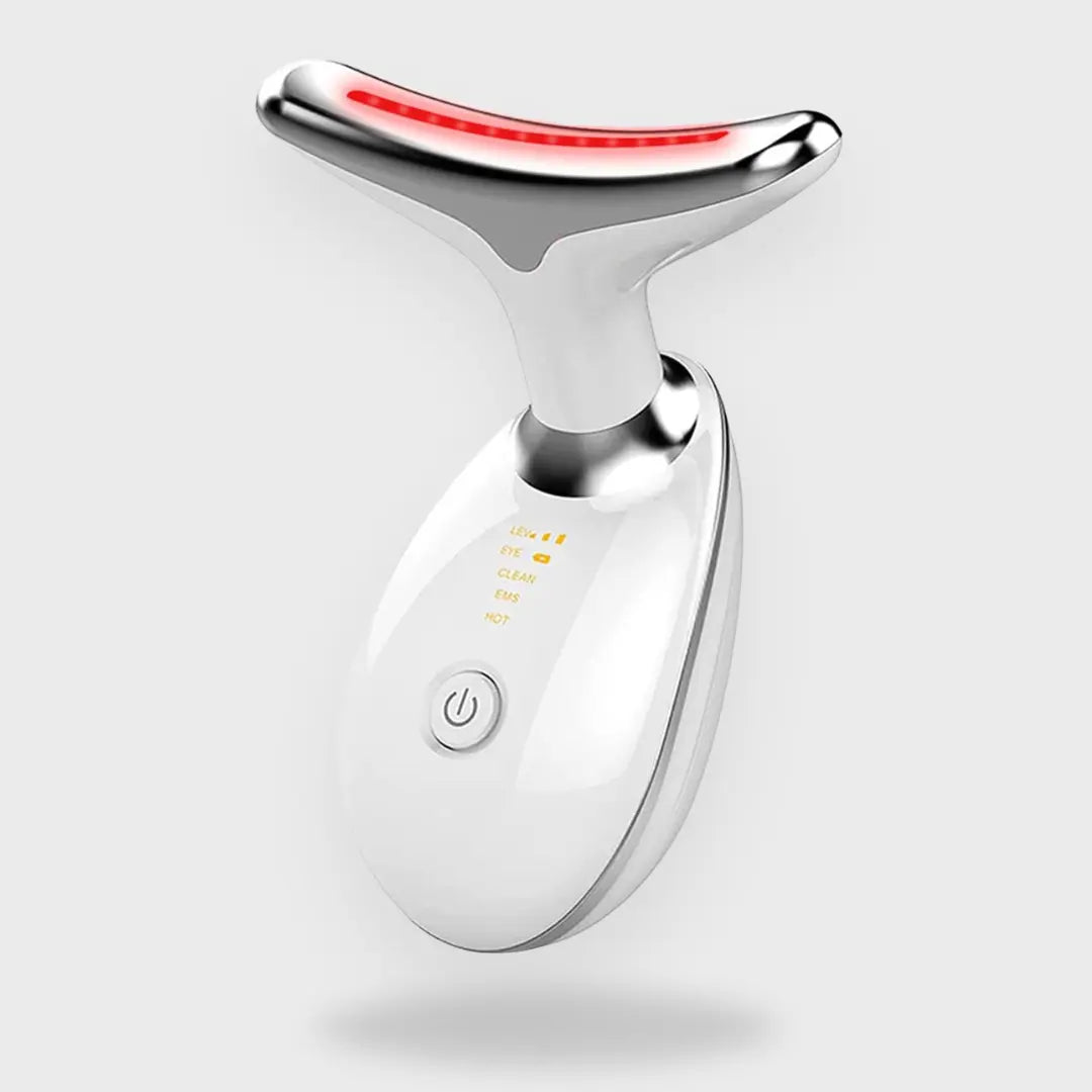 Red-Light-Therapy-for-Face and Neck, Red Light Therapy Wand, 3 Color Led Face Ne
