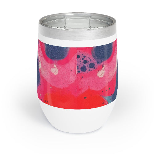 Vibrant Wine Tumbler, Let’s Party Drinkware for Gatherings, Gifts for Her, Colorful Insulated Mug, Party Accessory, Unique Wine Gift