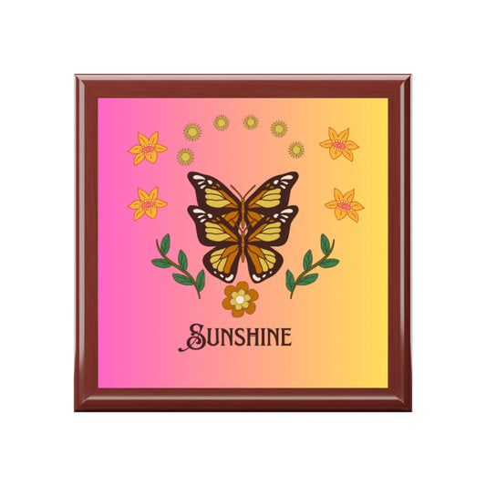 Sunshine and Butterflies Jewelry Box