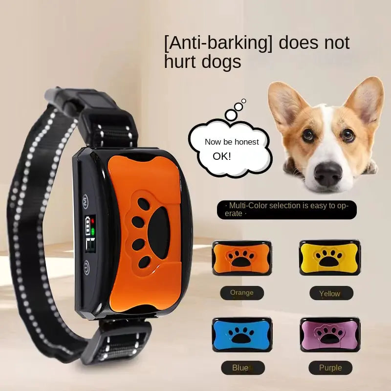 Dog Training Collar USB Rechargeable Ultrasonic Anti-Barking Dog Vibration Waterproof Collar