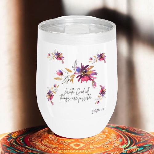 Triple-Insulated Stemless Wine Tumbler 12 oz – Spill-Proof, Non-Slip, Travel-Friendly Cup