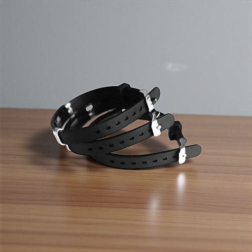 Stainless Steel Cross Bracelet – Adjustable Black Silicone Wristband with Gold & Silver Tone Options