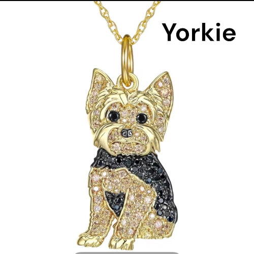 Dog Breed Necklace for women - Puppy charm, Easy closure for women